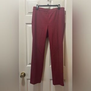 Talbots Red and Black Checkered Straight Leg Chatham Ankle Pants size 10